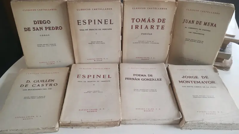 Colección de 8 libros Clásicos Castellanos Espasa - 1