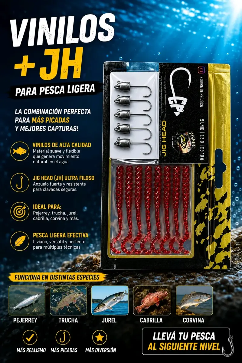 Vinilo de Pesca Baohua Lure con Atractor - 6