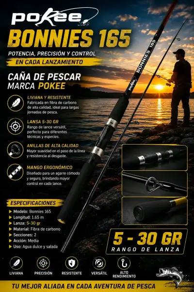Caña de Pescar Pokee Kudos Ultra Ligera - miniatura 2