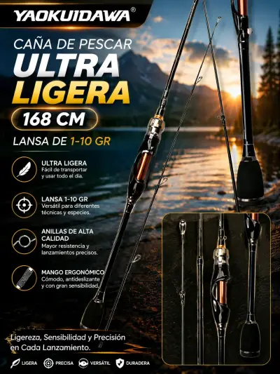 Caña de Pescar Pokee Kudos Ultra Ligera - miniatura 5