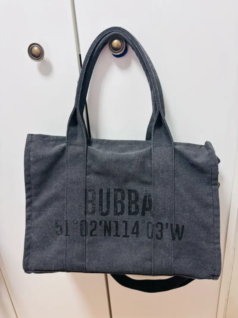 Bolso tote canvas Bubba Essentials gris - 2