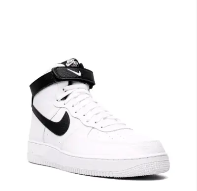 Zapatillas Nike Air Force 1 High Blancas y Negras - miniatura 3