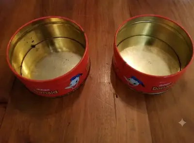2 Cajas de Lata Caramelos Ambrosoli - Pato Donal - miniatura 2