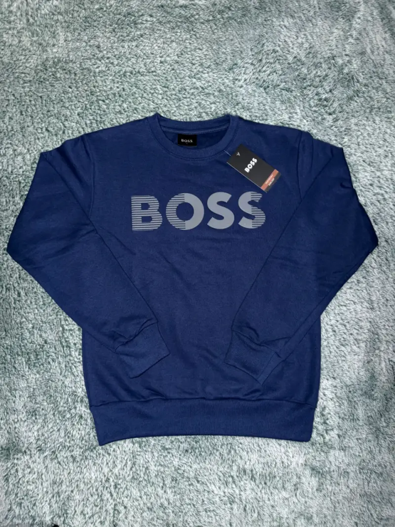 Polerón azul Boss para hombre