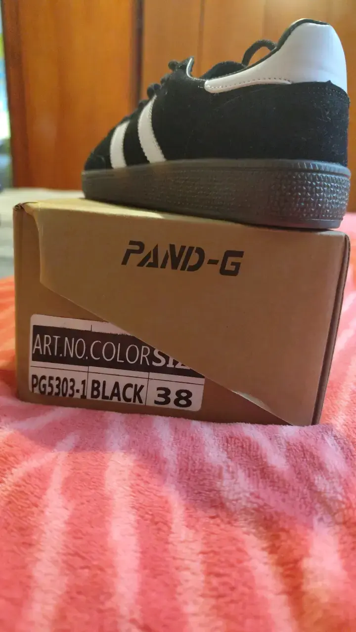 Zapatillas negras deportivas Pand-G talla 38 - 4