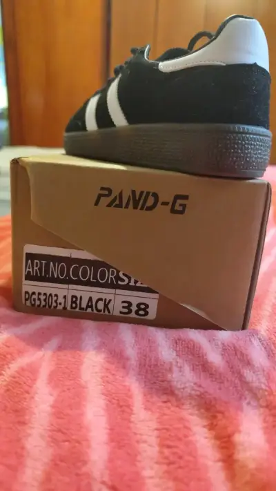 Zapatillas negras deportivas Pand-G talla 38 - miniatura 4