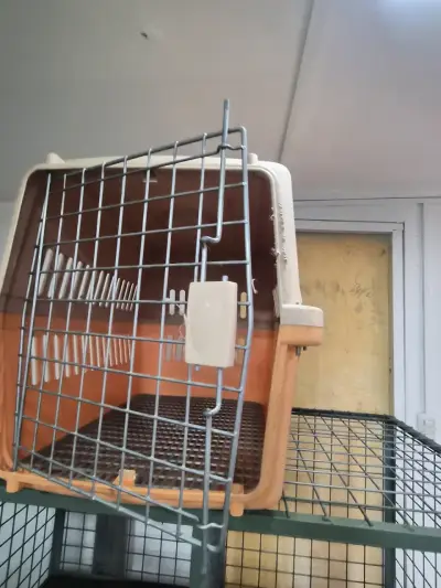 Jaula de Transporte para Mascotas Metálica - miniatura 1
