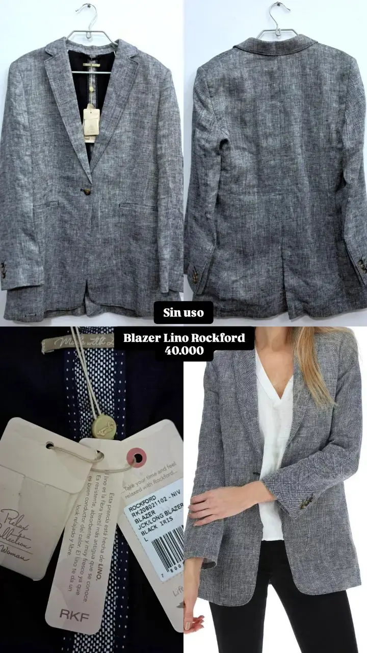 Blazer de lino Rockford sin uso