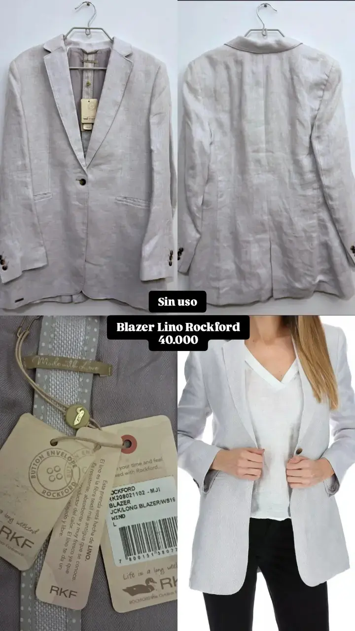 Blazer de lino Rockford sin uso
