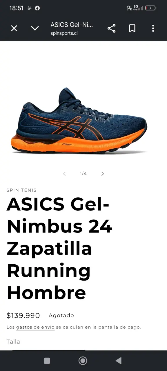 Zapatillas running Asics Gel-Nimbus 24 negras - 3