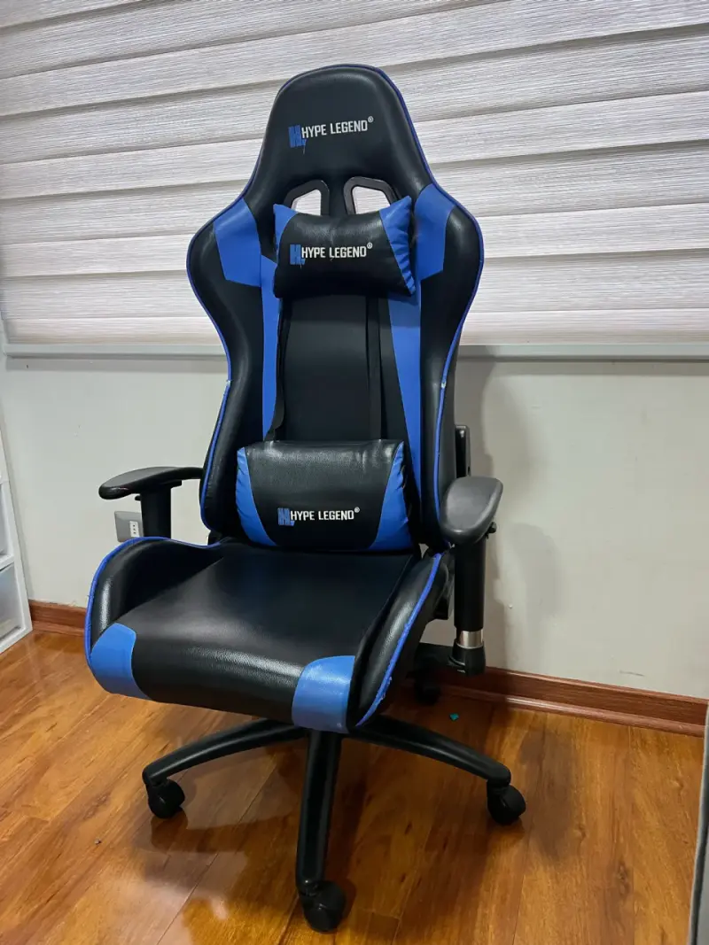 Silla Gamer Hype Legend Azul y Negra - 2
