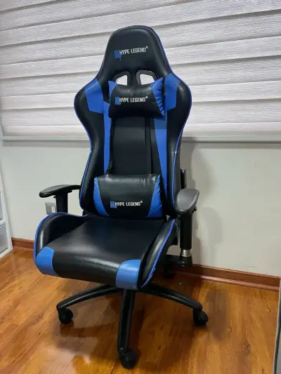 Silla Gamer Hype Legend Azul y Negra - miniatura 2