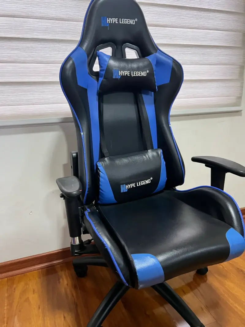 Silla Gamer Hype Legend Azul y Negra - 3