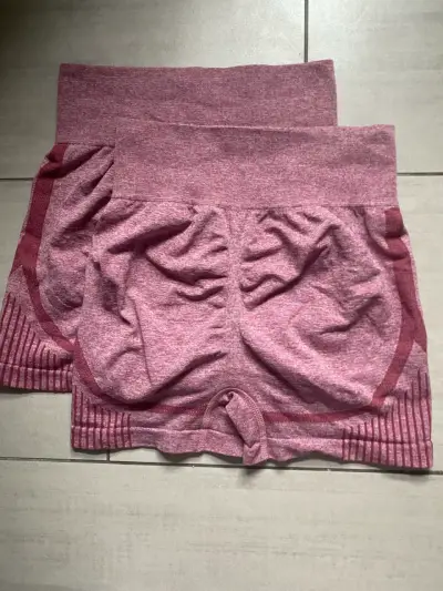 Pack 2 Shorts deportivos mujer color rosa - miniatura 1