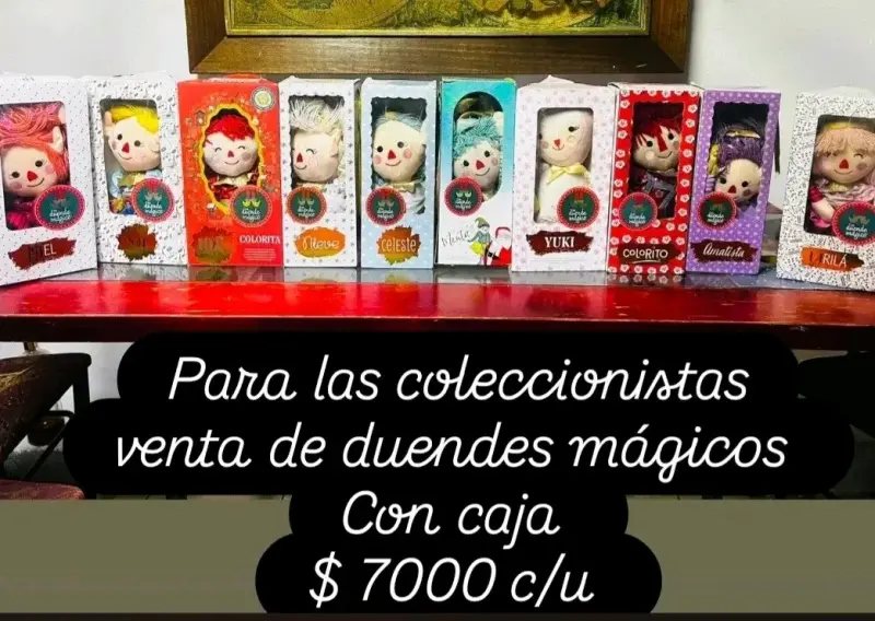 Duendes mágicos coleccionables con caja