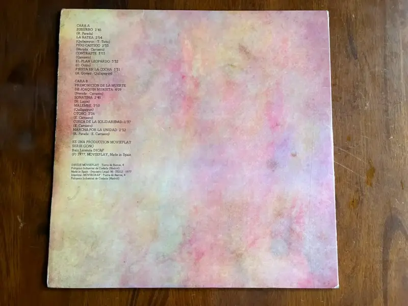 Vinilo Quilapayun -Adelante -Edición Española-1977 - 5