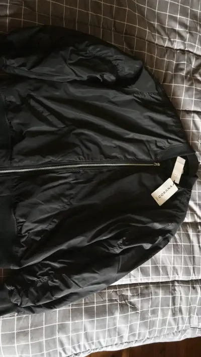 Chaqueta bomber negra Corona - miniatura 1
