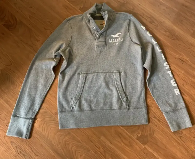 Polerón gris Hollister Malibu para hombre