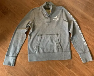 Polerón gris Hollister Malibu para hombre - miniatura 1