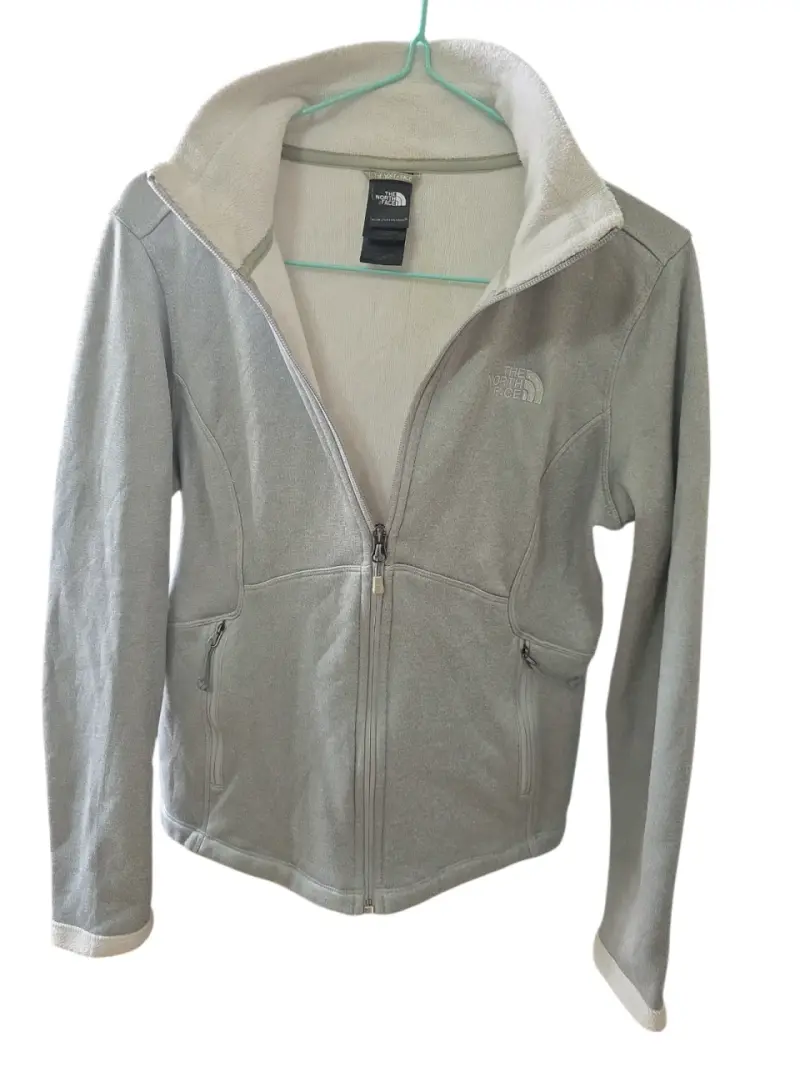 Chaqueta polar gris The North Face para mujer - 1