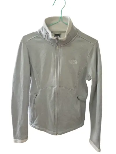 Chaqueta polar gris The North Face para mujer - miniatura 2