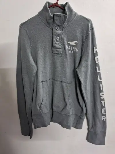 Polerón gris Hollister Malibu para hombre - miniatura 3
