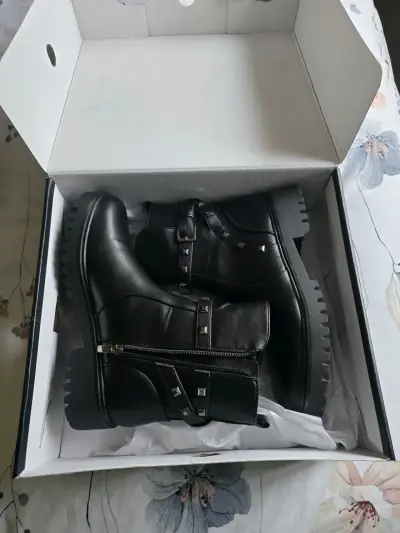 Botines negros Nine West talla 39 - miniatura 1