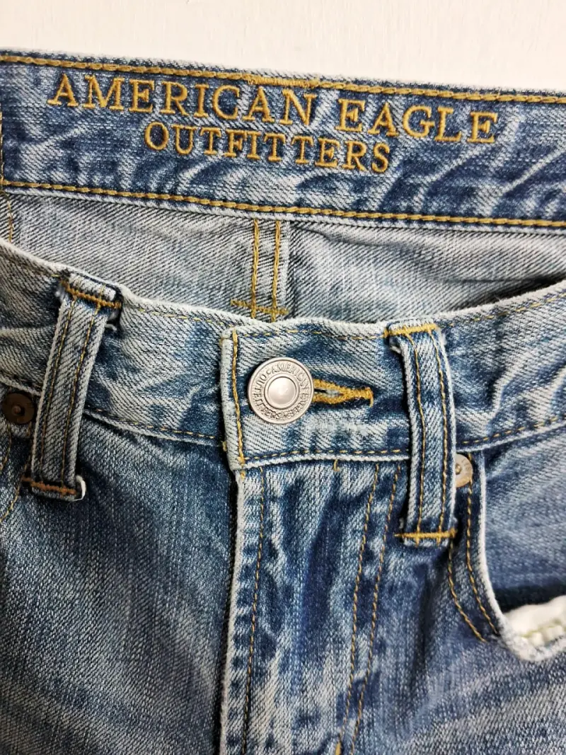 Jeans American Eagle Slim Straight Azul - 2