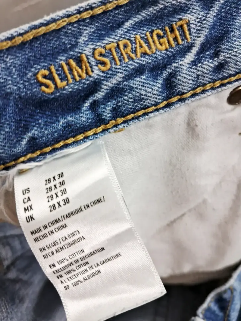 Jeans American Eagle Slim Straight Azul - 3