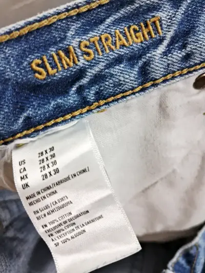 Jeans American Eagle Slim Straight Azul - miniatura 3