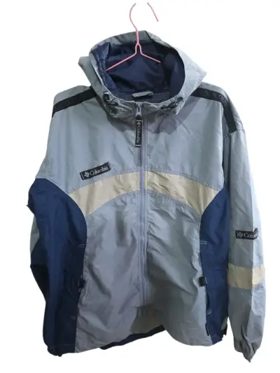 Chaqueta cortavientos Columbia azul y gris - miniatura 3