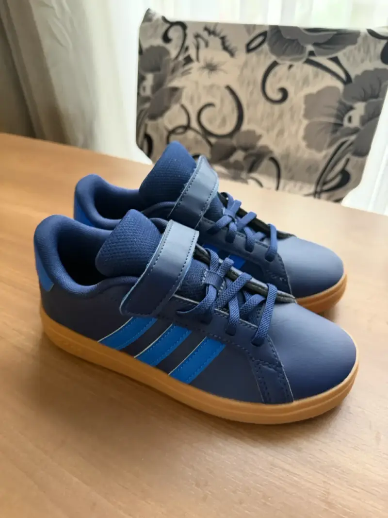Zapatillas Adidas Grand Court 2.0 Niños Azul Nro33 - 4