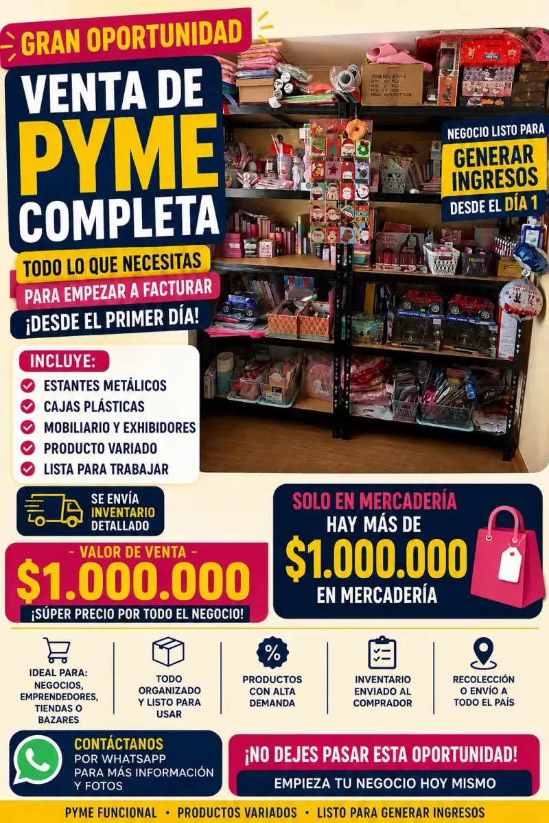 Venta de negocio completo con inventario variado - 1