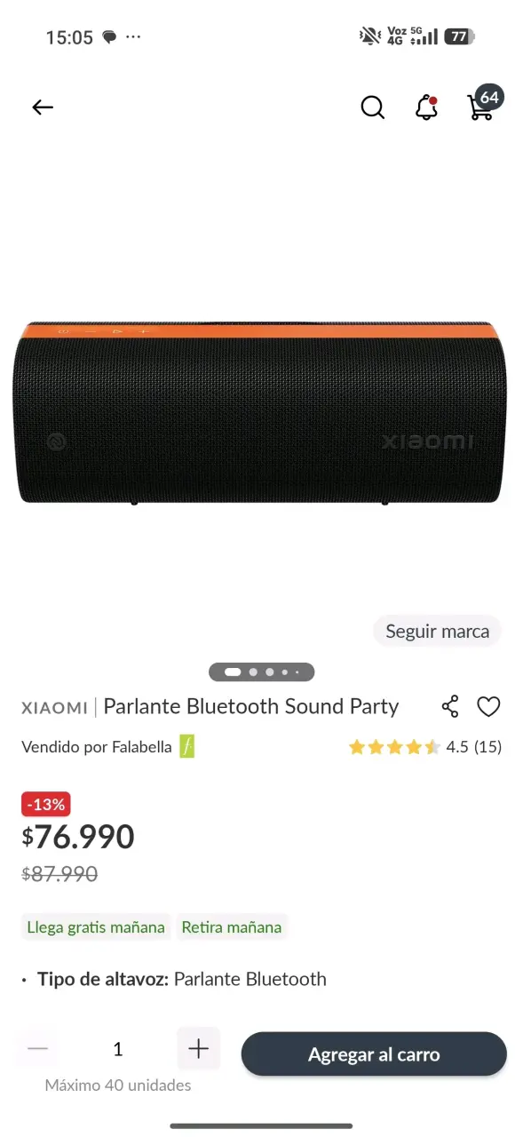 Parlante Bluetooth Xiaomi Sound Party 30W - 4