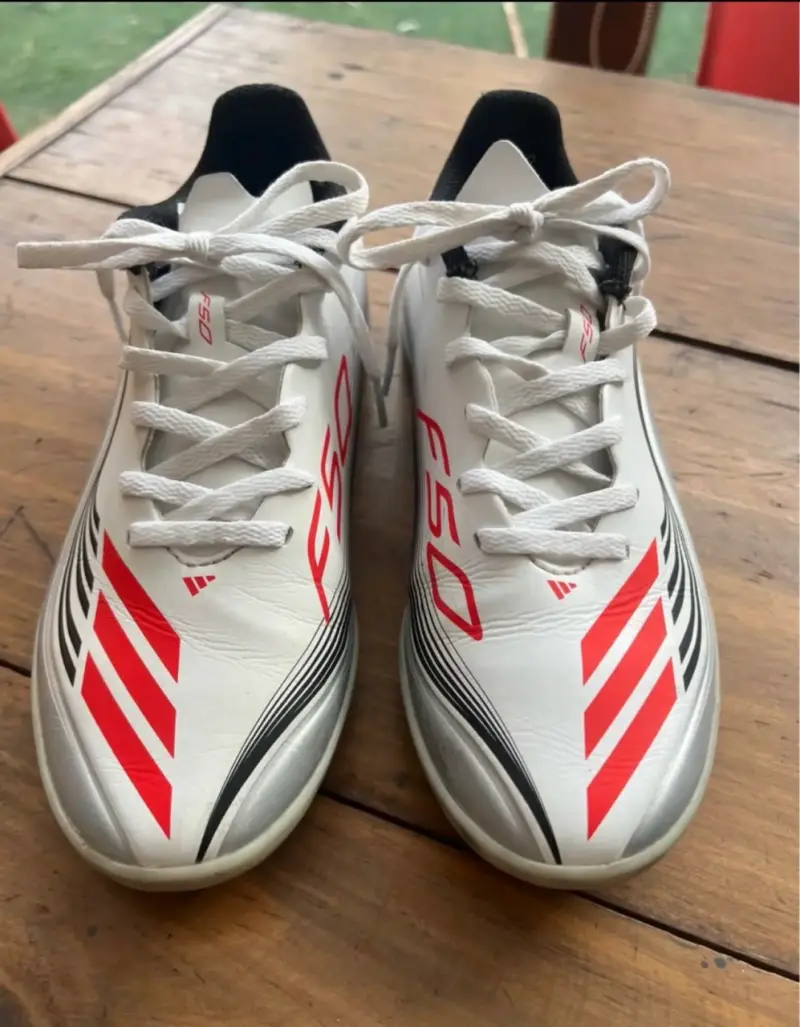 Zapatillas de fútbol Adidas Messi F50 blancas - 2
