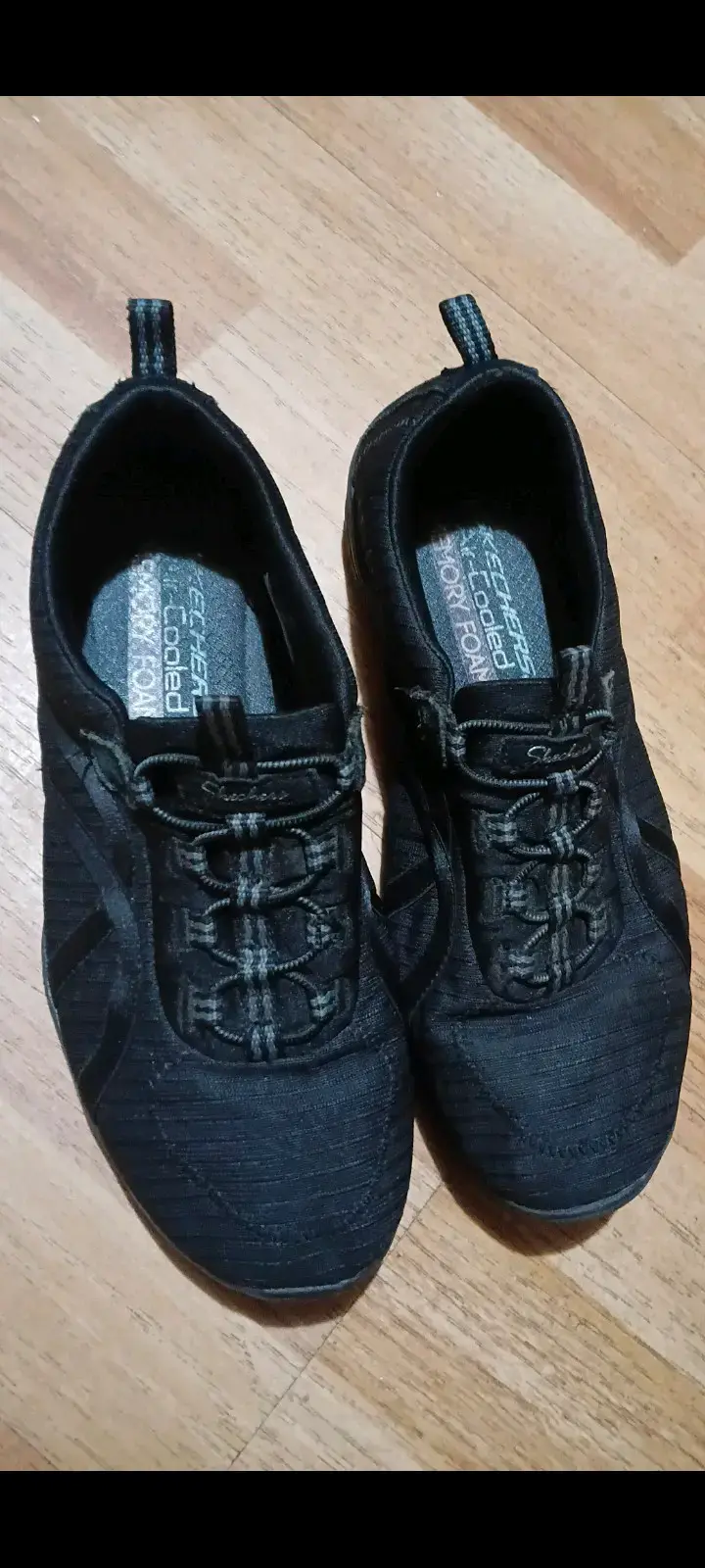 Zapatillas,sketche n38 negras,comodas - 3