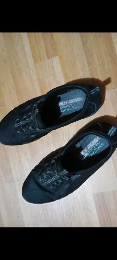 Zapatillas,sketche n38 negras,comodas - miniatura 5