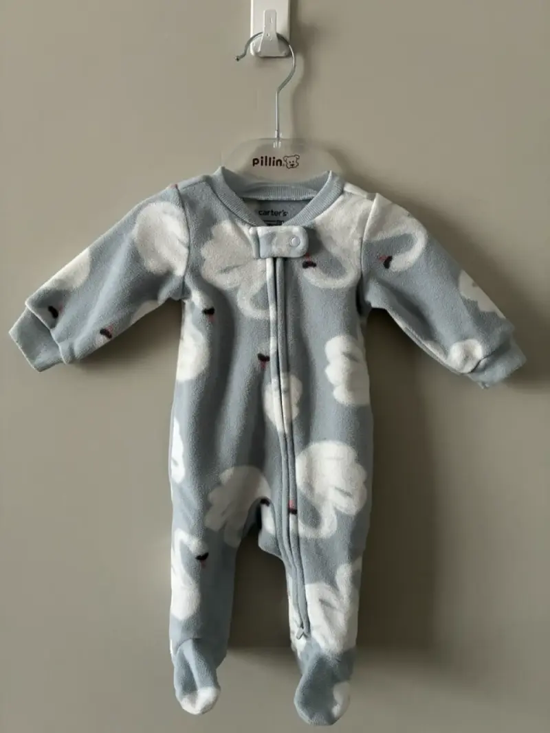 Pijama Carters de bebé polar azul - 1
