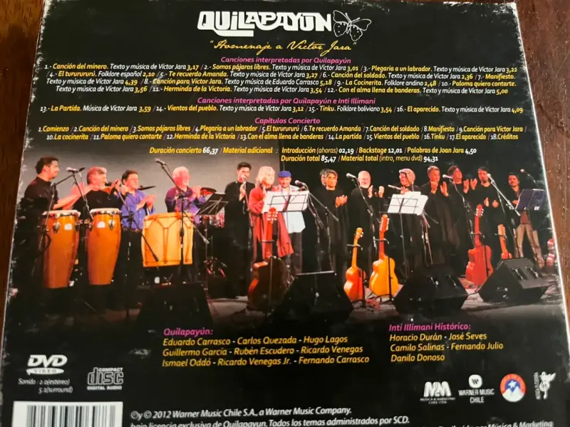 DVD y CD Quilapayún Homenaje a Víctor Jara - 4