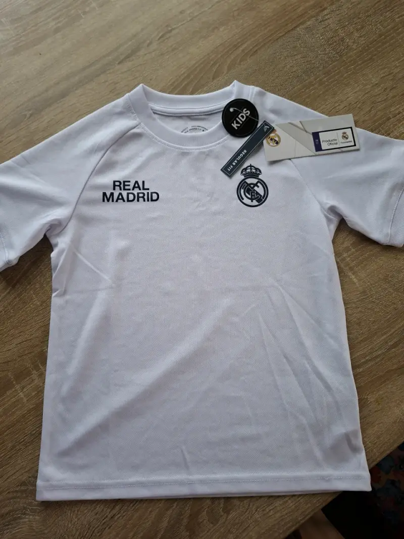 Camiseta Real Madrid para niños blanca