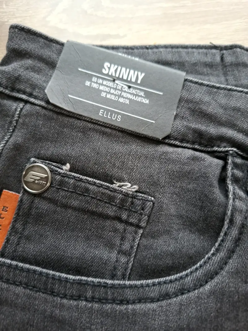 Jeans Skinny Negros Ellus para Hombre - 2