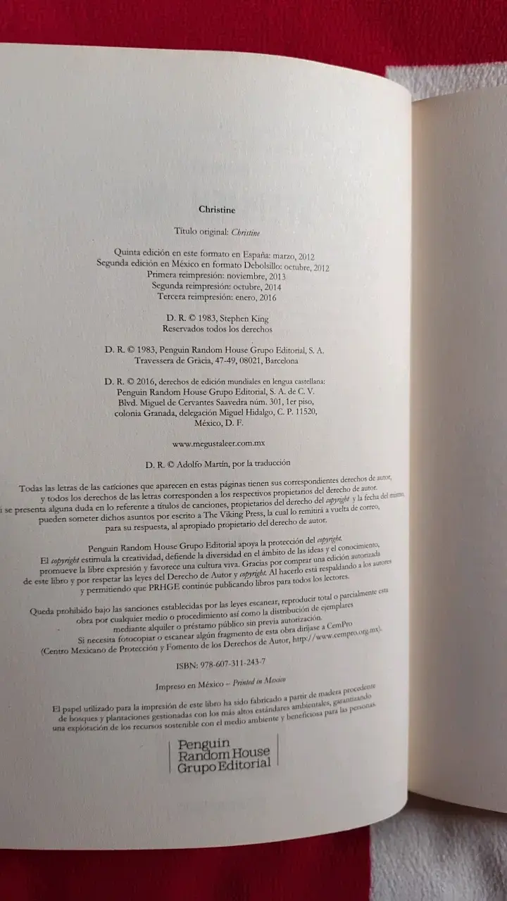 'Christine' de Stephen King edición de bolsilo - 5