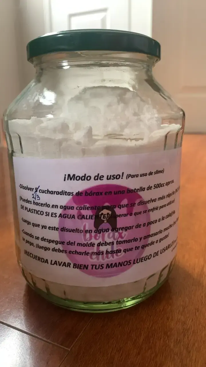 Bórax en polvo para slime 1700cc - 2