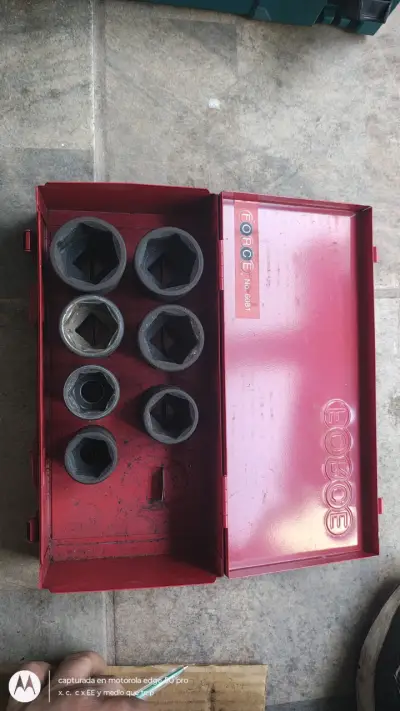 Juego de dados  3/4 impacto Force en caja metálica - miniatura 1