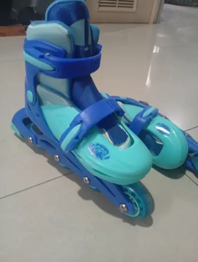 Patines y cadena de plata italiana - miniatura 2