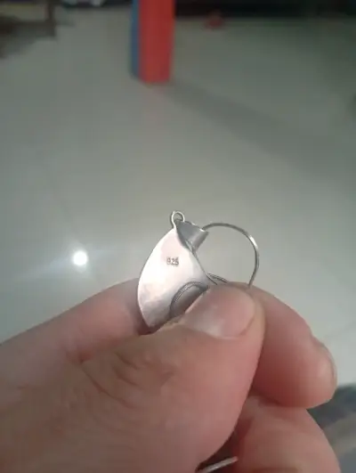 Patines y cadena de plata italiana - miniatura 3