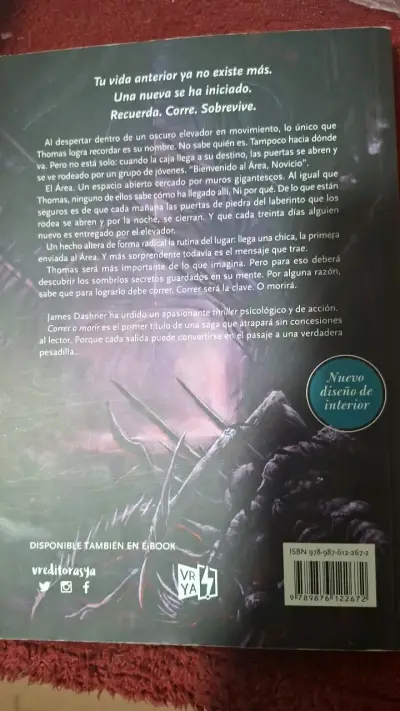 Libro Maze Runner: Correr o Morir de James Dashner - miniatura 3