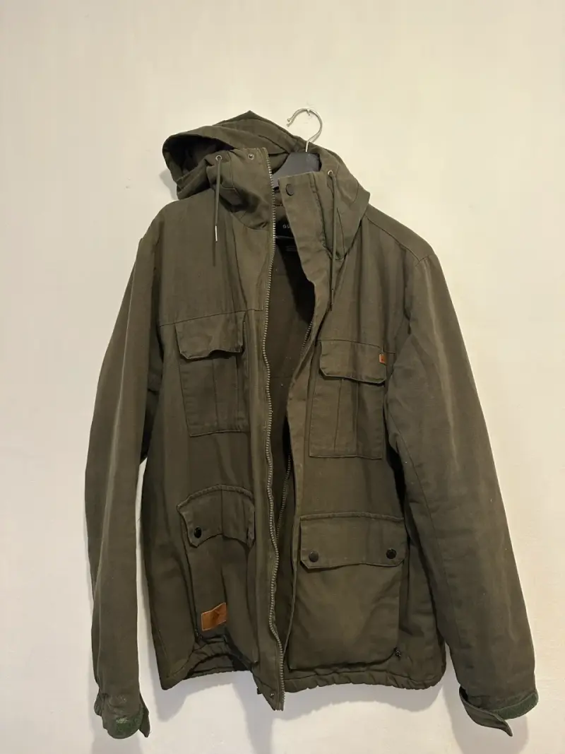 Parka verde con capucha Quiksilver para hombre - 3