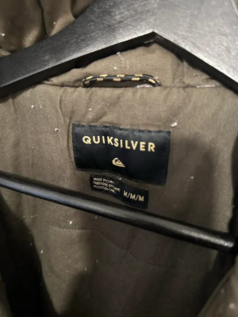 Parka verde con capucha Quiksilver para hombre - 5