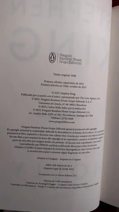 Libro 'Holly' de Stephen King en español - miniatura 4
